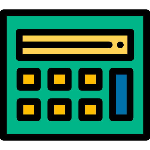 Calculations Detailed Rounded Lineal color icon