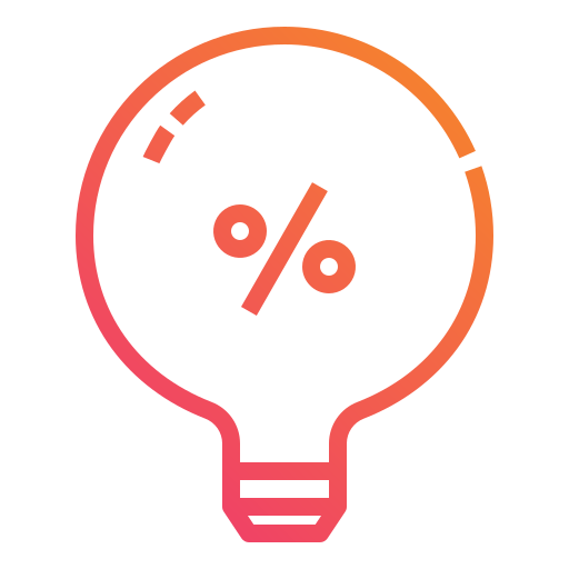 Light bulb Mangsaabguru Lineal Gradient icon