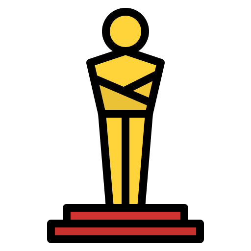 Film award Iconixar Lineal Color icon