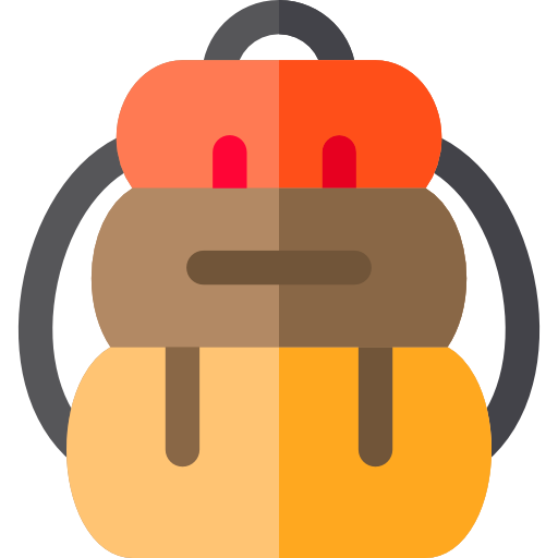 rucksack Basic Rounded Flat icon