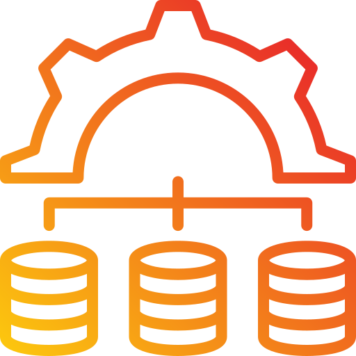 gestione del database Generic Gradient icona