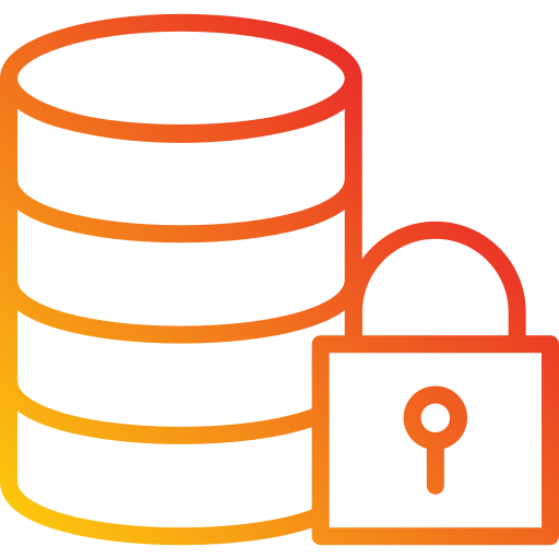 sécurité de la base de données Generic Gradient Icône