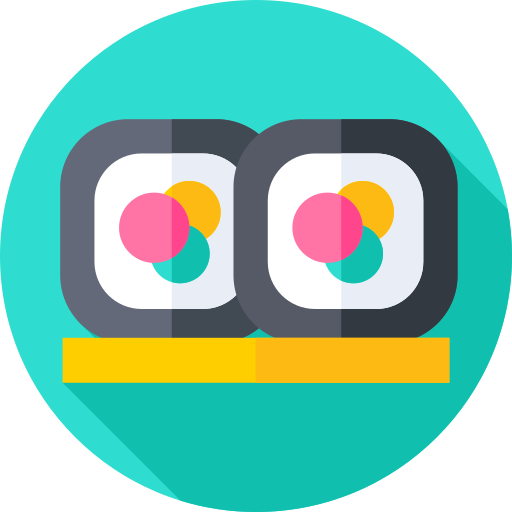 sushi Flat Circular Flat icon