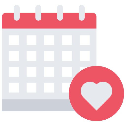 Calendar Coloring Flat icon