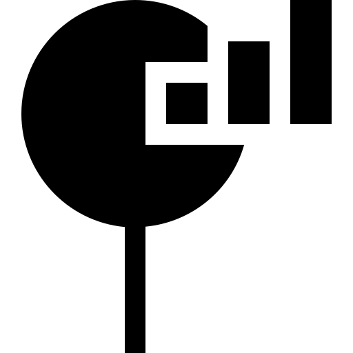 staafdiagram Basic Straight Filled icoon