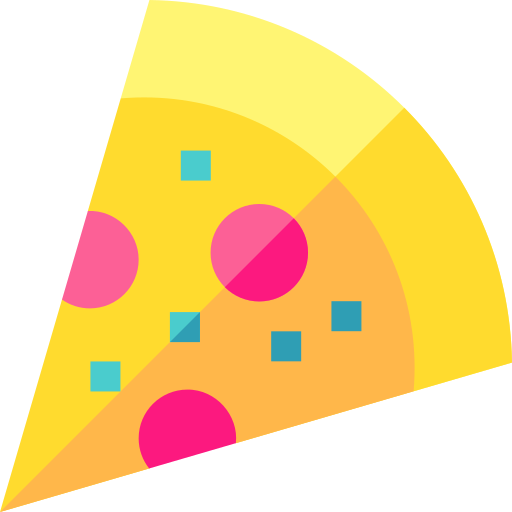 pizza Basic Straight Flat icon