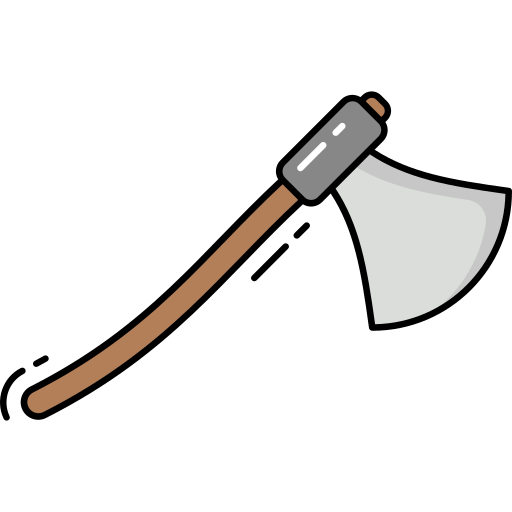 Wood axe Generic Outline Color icon