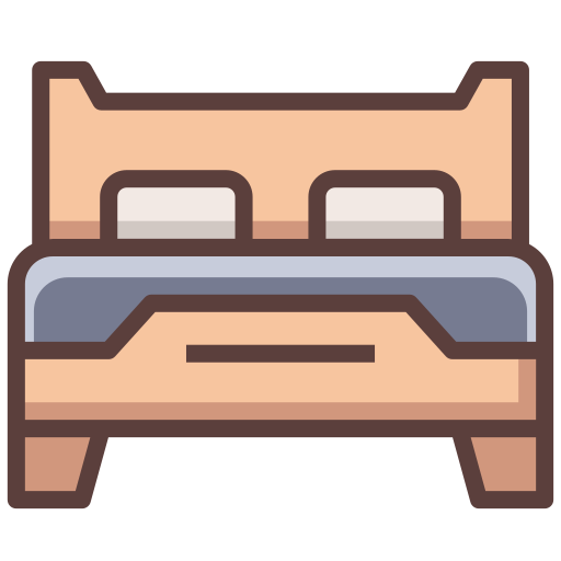 Double bed Generic Outline Color icon