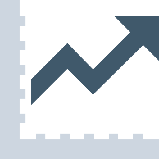 liniendiagramm Flat Color Flat icon