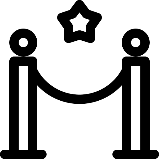 czerwony dywan Basic Rounded Lineal ikona