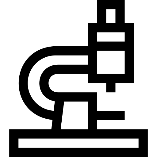 mikroskop Basic Straight Lineal ikona