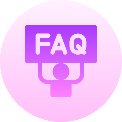 faq Basic Gradient Circular icon