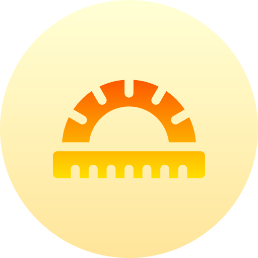 winkelmesser Basic Gradient Circular icon