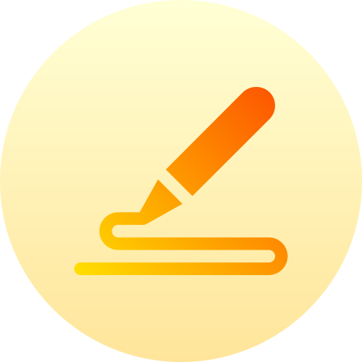 bleistift Basic Gradient Circular icon