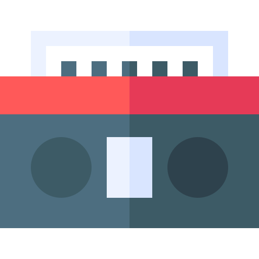 Boombox Basic Straight Flat icon