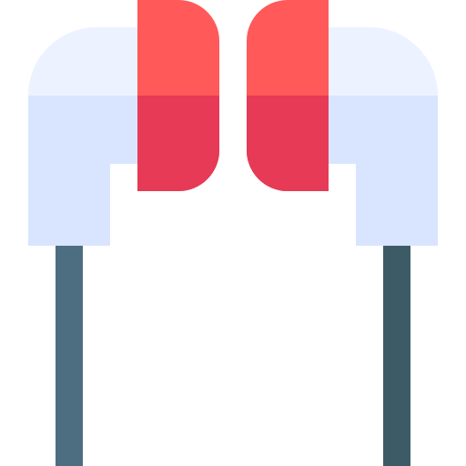 Earphone Basic Straight Flat icon