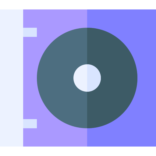 Cd Basic Straight Flat icon