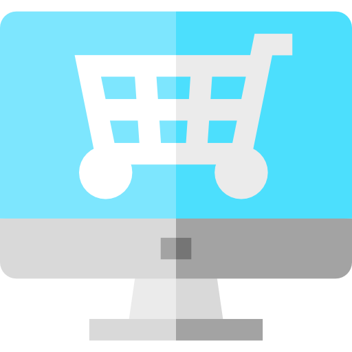 Online shopping Basic Straight Flat icon