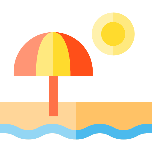 Beach Basic Straight Flat icon