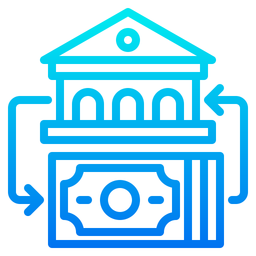 Обмен денег srip Gradient иконка