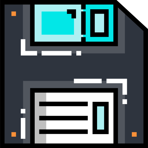 diskette Detailed Straight Lineal color icon