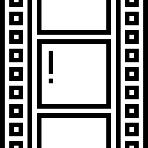 film Detailed Straight Lineal icon