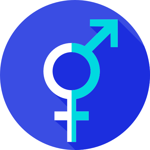 Gender Flat Circular Flat icon