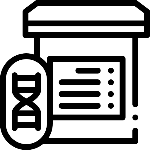 dna Detailed Rounded Lineal Ícone