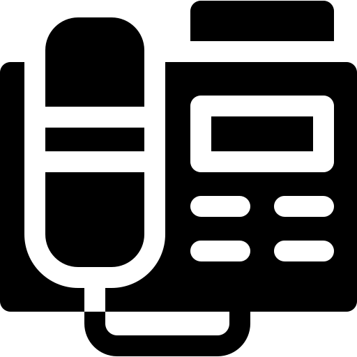 fax Basic Rounded Filled icona