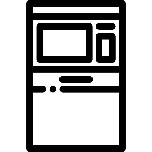 Банкомат Detailed Rounded Lineal иконка
