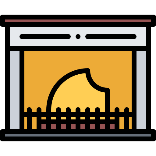 Fireplace Coloring Color icon