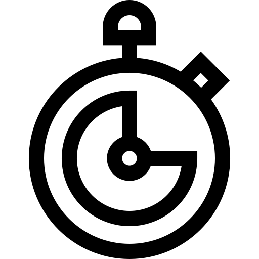 chronometer Basic Straight Lineal icon