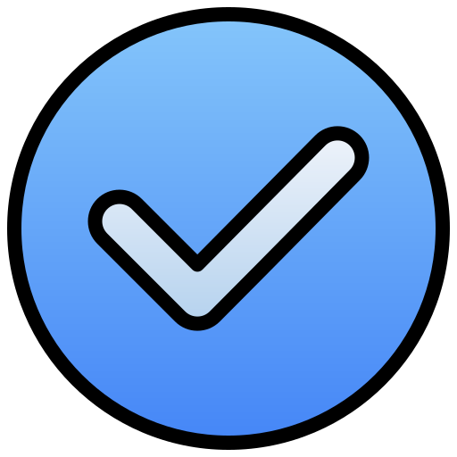 verifiziert Generic Lineal Color Gradient icon