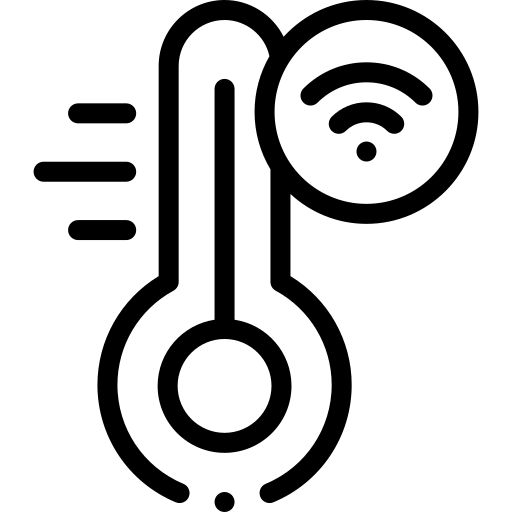 Temperature control Detailed Rounded Lineal icon