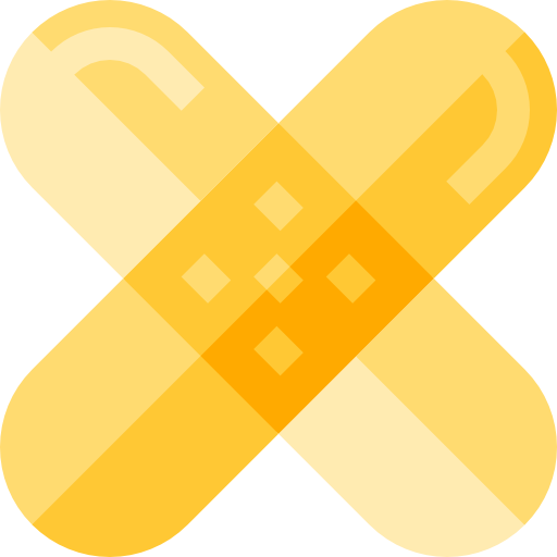 Band aid Basic Straight Flat icon