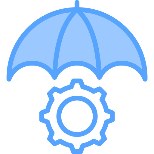 Risk management Generic Blue icon