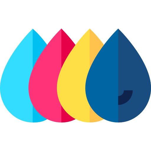 cmyk Basic Straight Flat icon