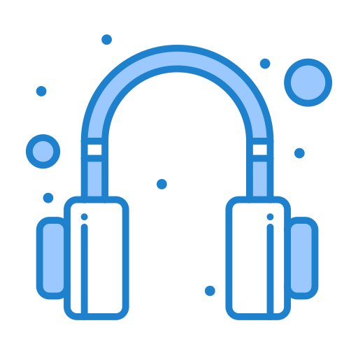 Headphone Generic Blue icon