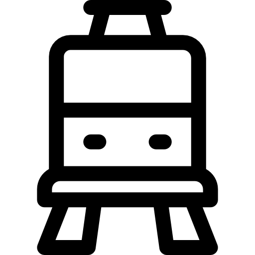 trem Basic Rounded Lineal Ícone