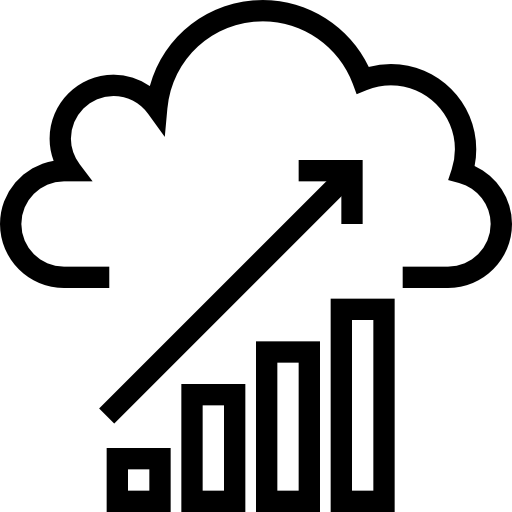 Cloud computing Dinosoft Lineal icon