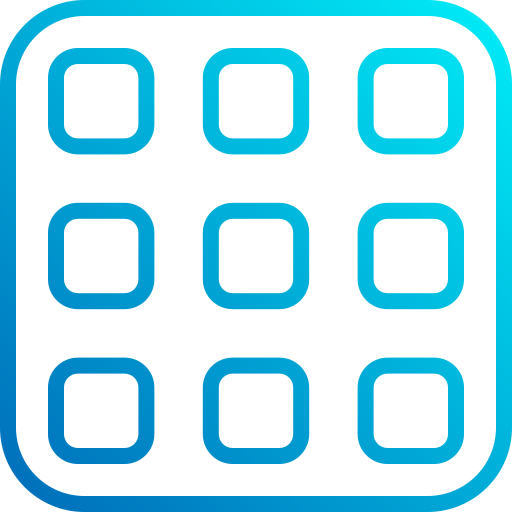 Dial pad Generic Gradient icon