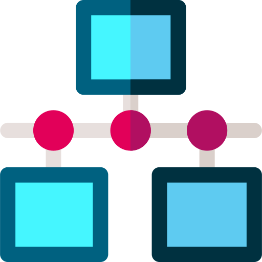 sieć Basic Rounded Flat ikona