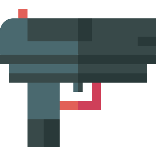 Gun Basic Straight Flat icon