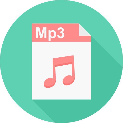 mp3 Icon monk Flat Icône