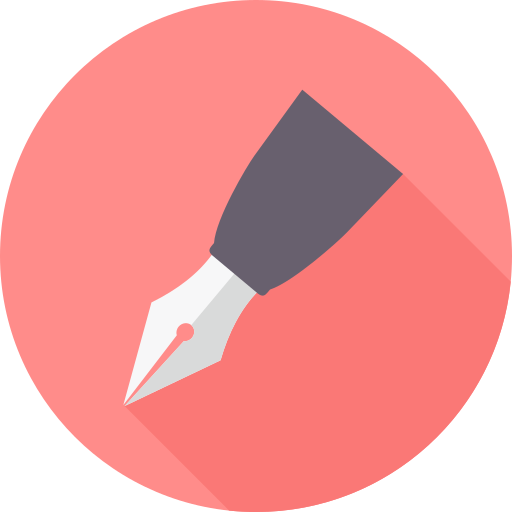 Pen Icon monk Flat icon