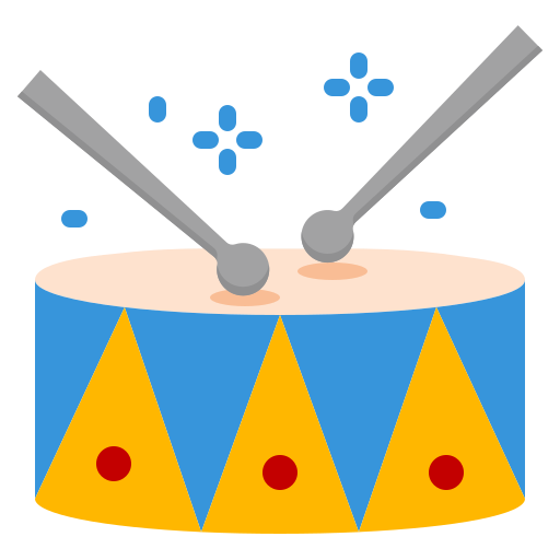 Drum dDara Flat icon