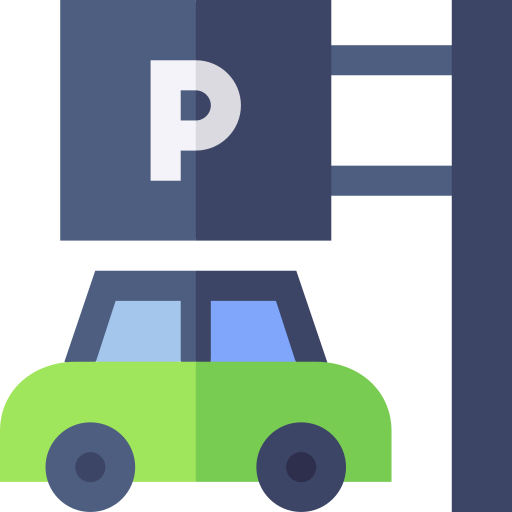 Parking lot Basic Straight Flat icon