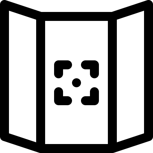 folheto Basic Rounded Lineal Ícone