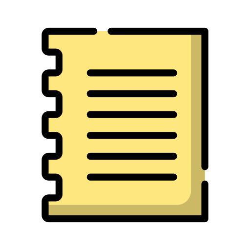 Note Generic Outline Color icon