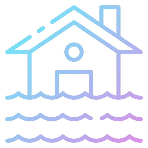 Flooded house Good Ware Gradient icon